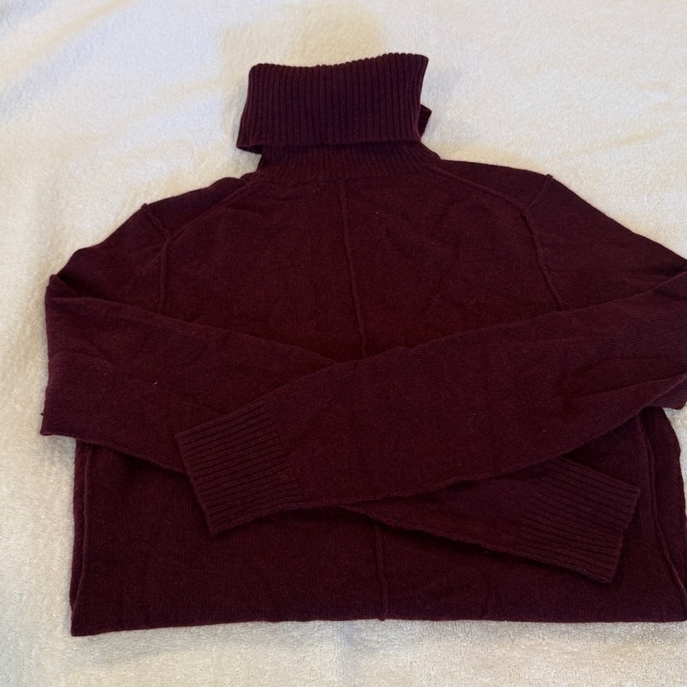 Burgundy Turtleneck Sweater